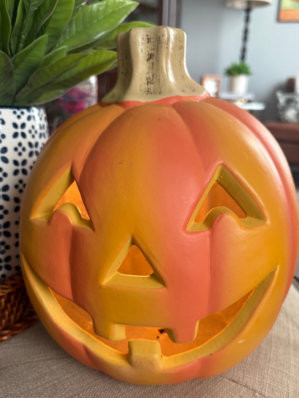 Vintage Jack-O'-Lantern Pumpkin blow mold 2008